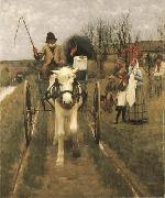 Henry Herbert La Thangue Leaving Home oil painting artist